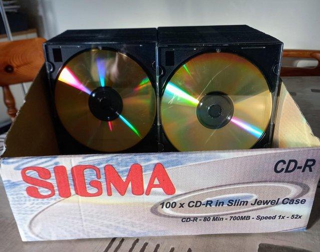 Preview of the first image of 20 BRAND NEW SIGMA CD-R IN SLIM JEWEL CASE.