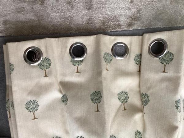 Image 3 of One pair of Fully lined curtains with eyelet holes