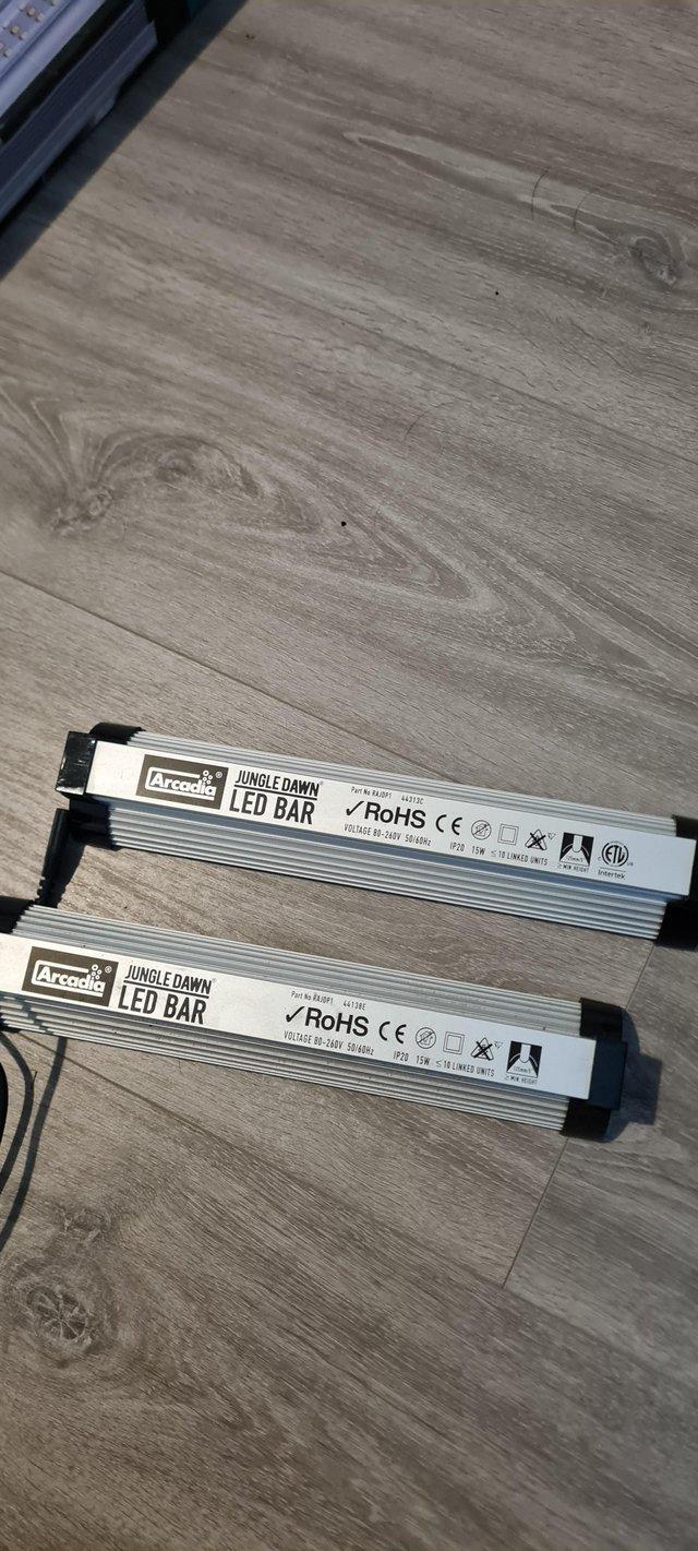 Preview of the first image of Arcadia 15w jungle dawn led bar lights for reptiles.