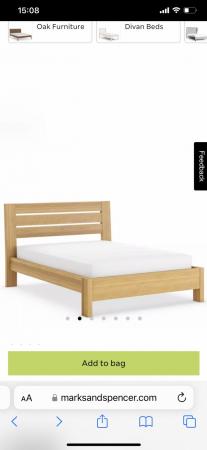 Image 3 of M&S Sonoma King size Bed frame, Side Tables & Mirror