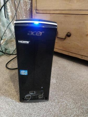 Image 2 of Acer desktop computer with screen etc
