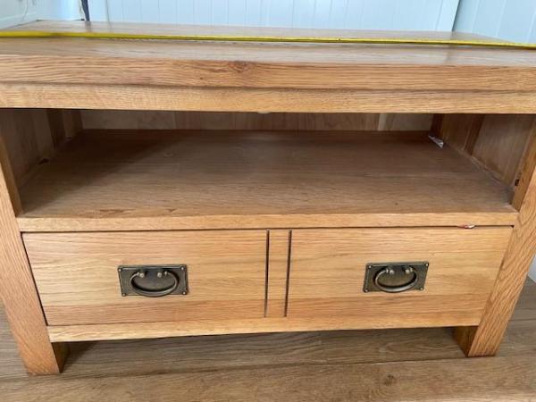 Image 3 of TV unit with drawers solid wood