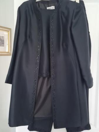 Image 3 of Windsmor black embellished evening trouser suit