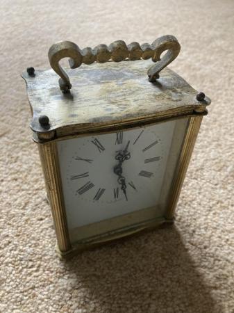 Image 3 of Brass carriage clock, Roman numerals