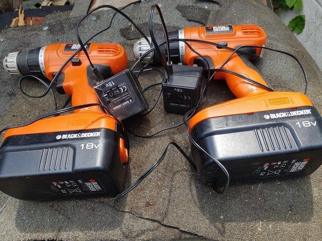 Preview of the first image of Pair of 18v drills (spares/repair).
