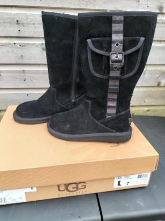 Image 3 of UGG Boots Womens size 5.5 Black