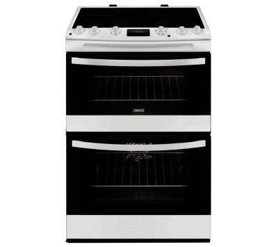 Preview of the first image of ZANUSSI ELECTRIC COOKER WHITE-4 ZONE CERAMIC HOB-NEW.