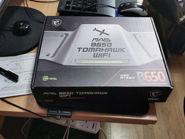 Preview of the first image of MSI MAG B650 TOMAHAWK WIFI MOTHERBOARD AM5.