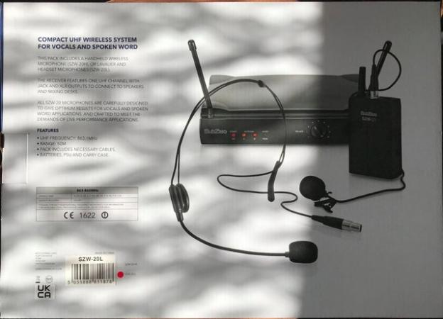 Image 3 of The SubZero SZW-20 Lavalier and Headset Wireless Microphone