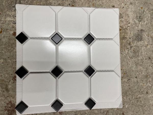 Image 1 of Stunning Black and White Porcelain Tiles