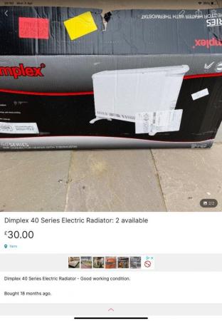 Image 2 of Dimplex 40 Series Electric Radiator