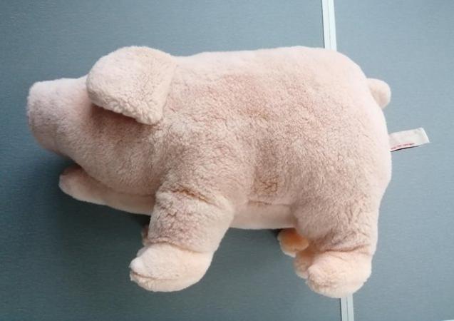 Image 5 of A Medium Sized Keel Simply Soft Pink Plush Pig.