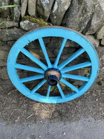Image 1 of Original wood / steel cart wheels