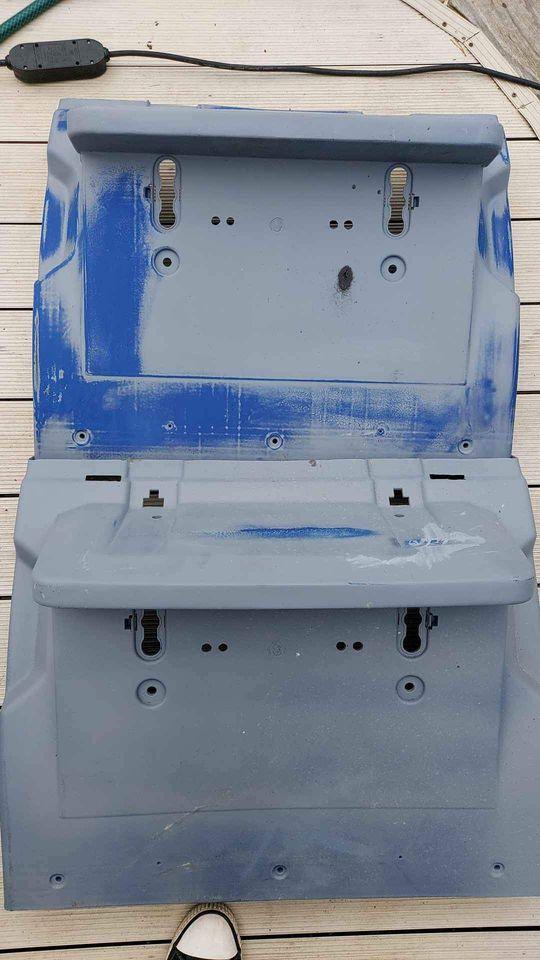Preview of the first image of 2fh 13 truck lorry rear plastic mud guards was primed.