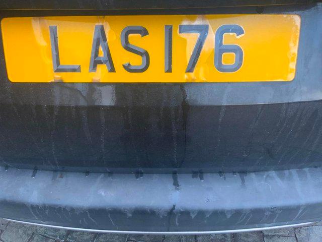Preview of the first image of LAS 176 timeless number plate.
