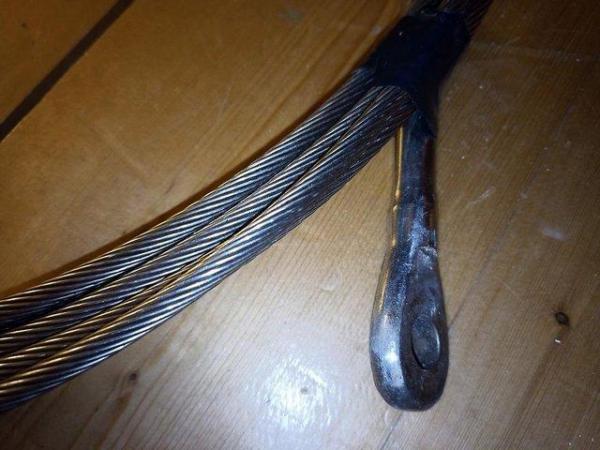 Image 2 of 6mm 316 stainless steel wire backstay 10.78m swaged 12mm eye