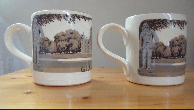 Image 3 of 2 Vintage Glamis Castle souvenir mugs/Boncath Pottery.