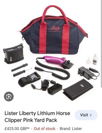 Image 1 of Lister liberty lithium clippers