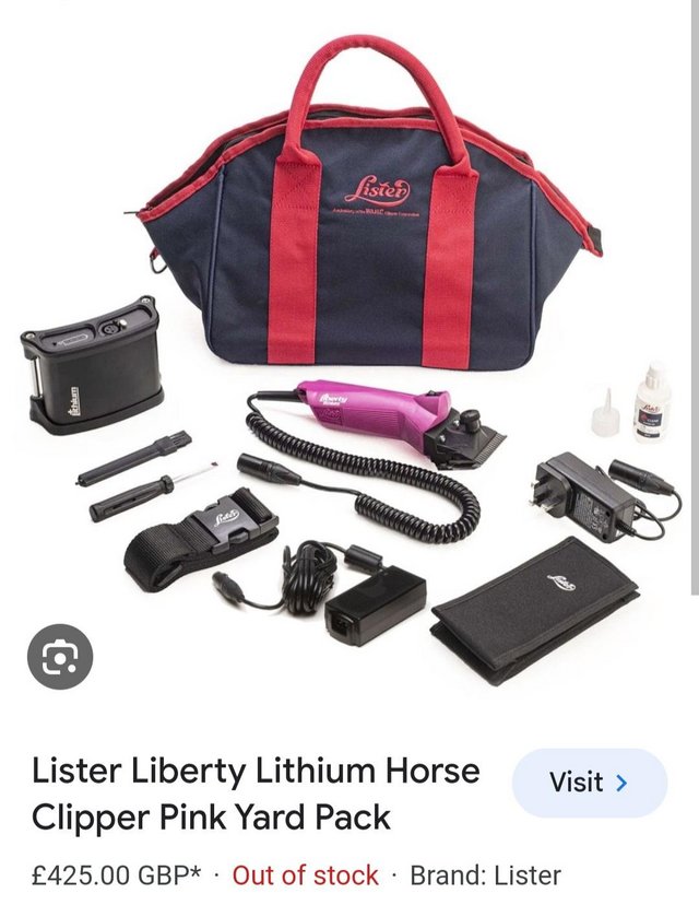 Preview of the first image of Lister liberty lithium clippers.