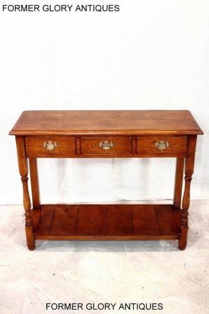 Image 52 of SOLID OAK HALL LAMP PHONE TABLE SIDEBOARD DRESSER BASE STAND