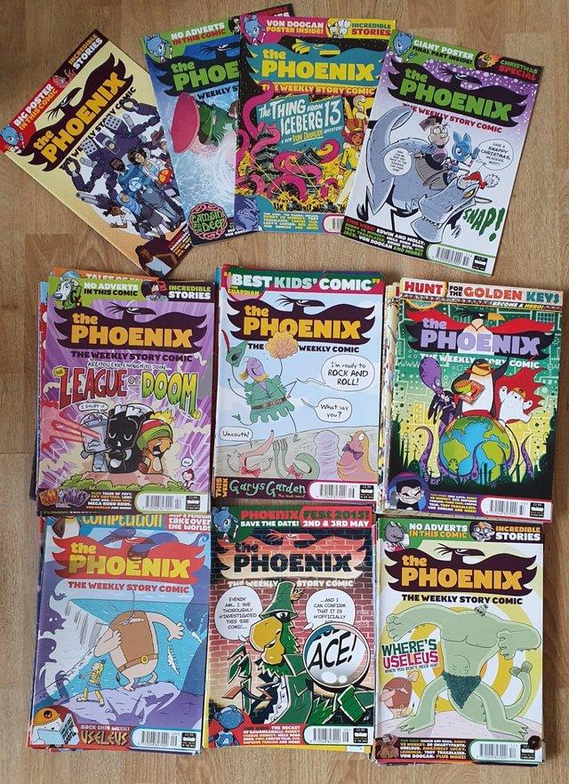 Preview of the first image of Over 100 copies of The Phoenix Comic, a popular kid's comic.