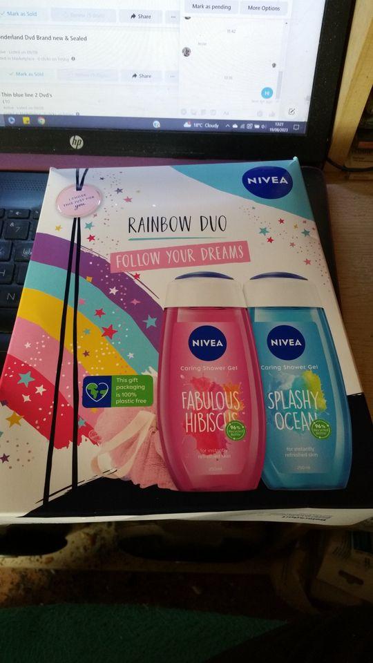 Preview of the first image of Nivea rainbow duo brand new in box!.