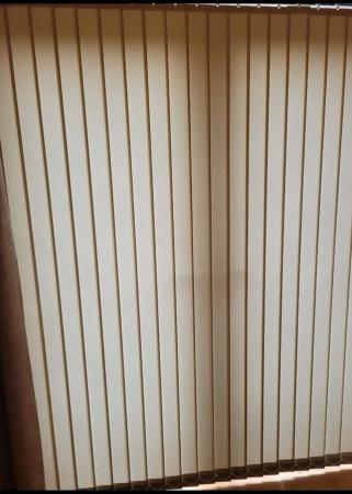 Image 1 of Beige Vertical Blind H= 205cms x W=172 cms