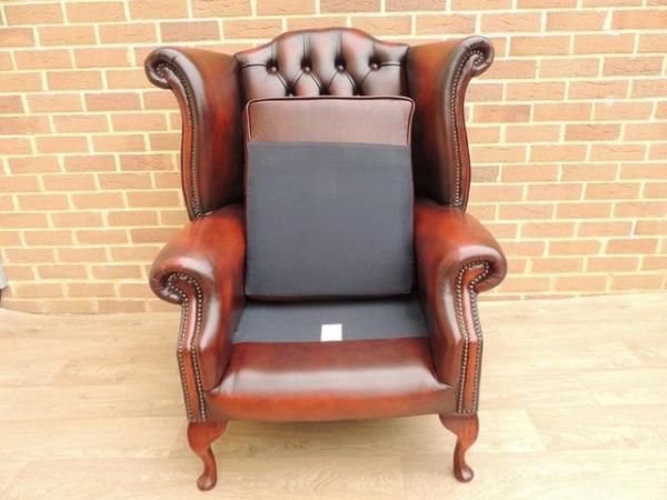 Image 9 of Luxury Queen Anne Chesterfield Wingback Armchair (UK Deliver