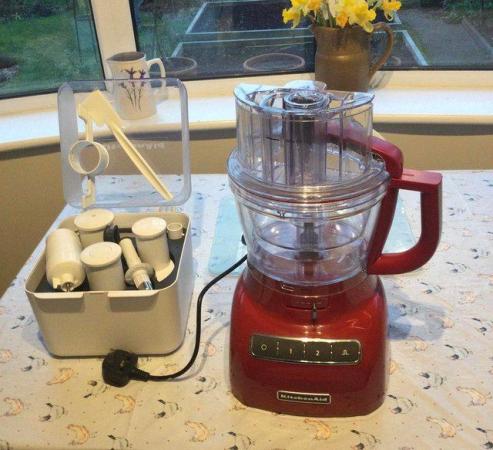Image 1 of Kitchen Aid Food Processor and accessories