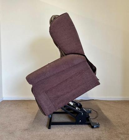 Image 13 of LUXURY ELECTRIC RISER RECLINER PURPLE CHAIR ~ CAN DELIVER