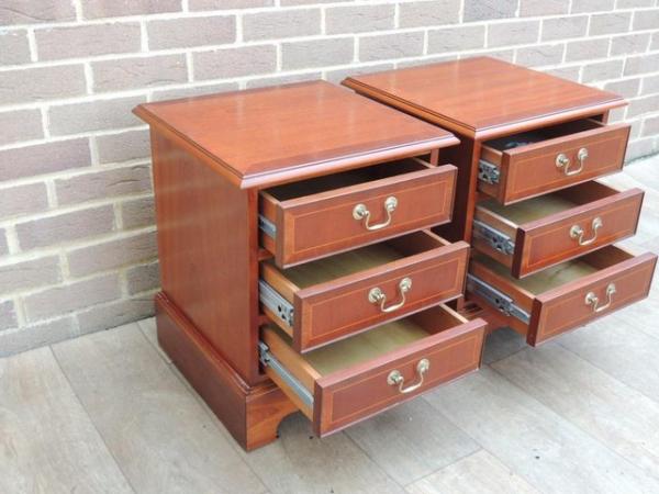 Image 4 of Heavy duty Bedside Tables with Metal Runners (UK Delivery)