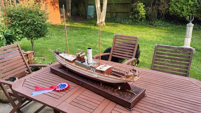 Image 17 of Model boat live steam,45 inch museum quality steam yacht