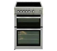 Preview of the first image of FLAVEL MILANO 60CM CERAMIC ELECTRIC COOKER-SILVER & CHROME-.