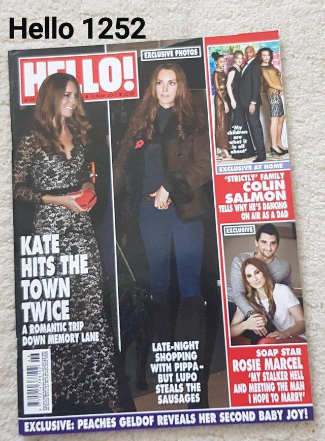 Preview of the first image of Hello Magazine 1252 - Kates Hits the Town Twice.