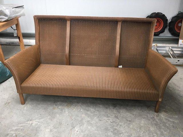 Preview of the first image of Lloyd Loom sofa, footstool, 2x dining chair 2x coffee table.