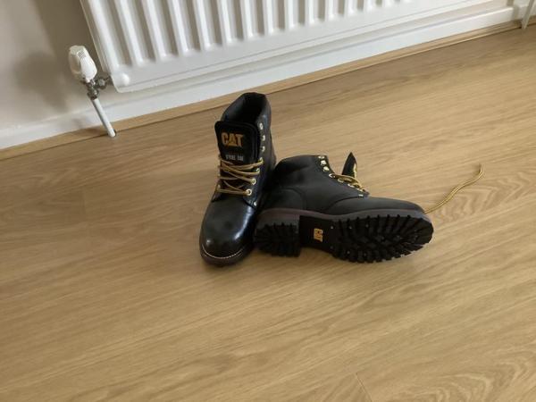 Image 1 of leather men’s steel toecap boots