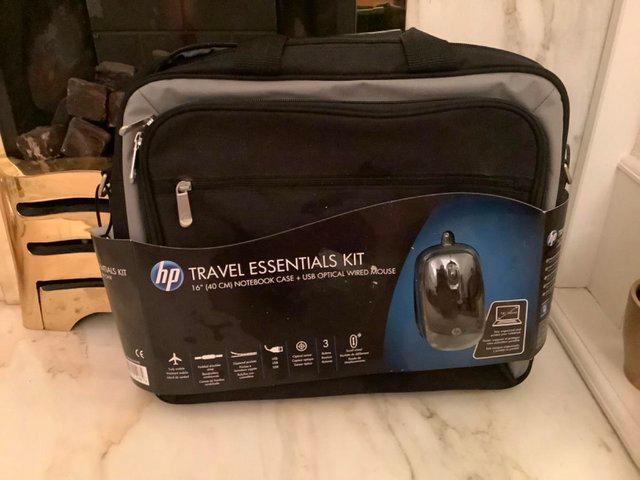 Preview of the first image of NEW Hewlett Packard 16” Travel Essentials Kit Notebook Case.