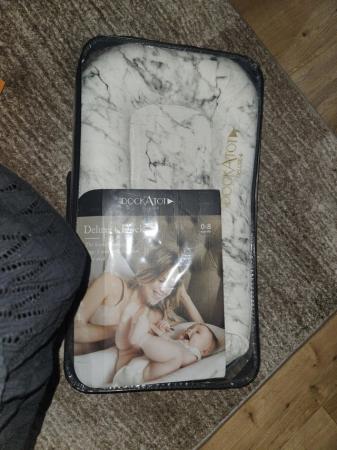 Image 1 of DockATot Deluxe+ Carrara Marble Baby Pod, 0-8 months