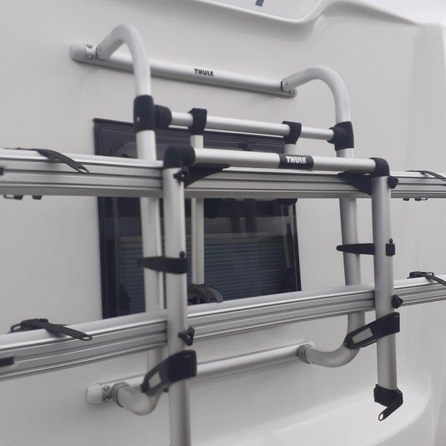 Preview of the first image of Thule g2 bike rack fitted to swift but easy to take off.