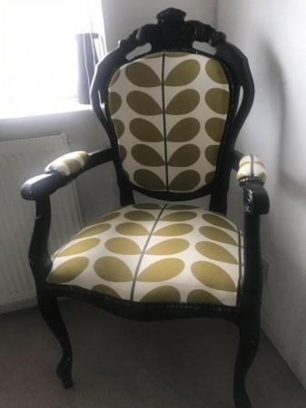 Image 1 of Upholstered Shabby Chic Chair….