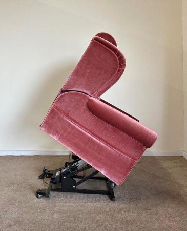 Image 13 of LUXURY ELECTRIC RISER RECLINER ROSE PINK CHAIR ~ CAN DELIVER