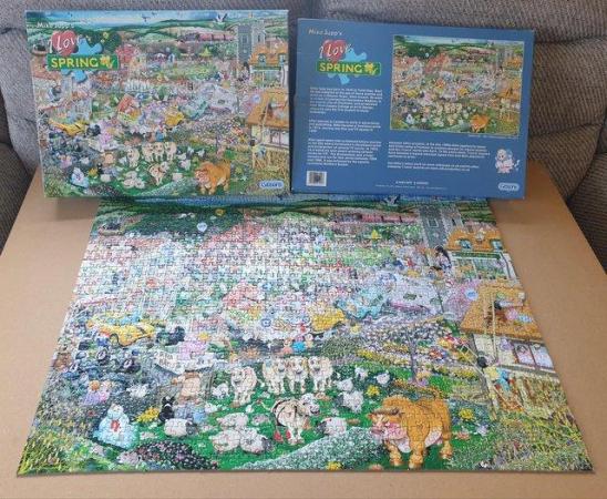 Image 2 of 1000 piece jigsaw called I LOVE SPRING, by GIBSONS by MIKE J