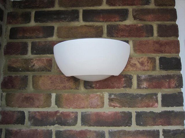 Preview of the first image of 2 CERAMIC WALL UPLIGHTERS.