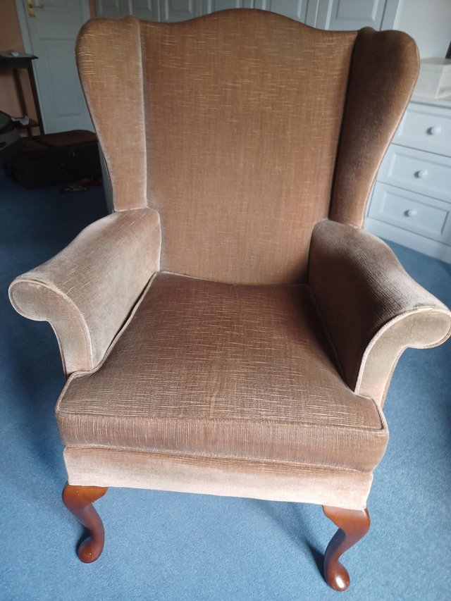 Preview of the first image of Parker Knoll 'Hartley' Winged Armchair.