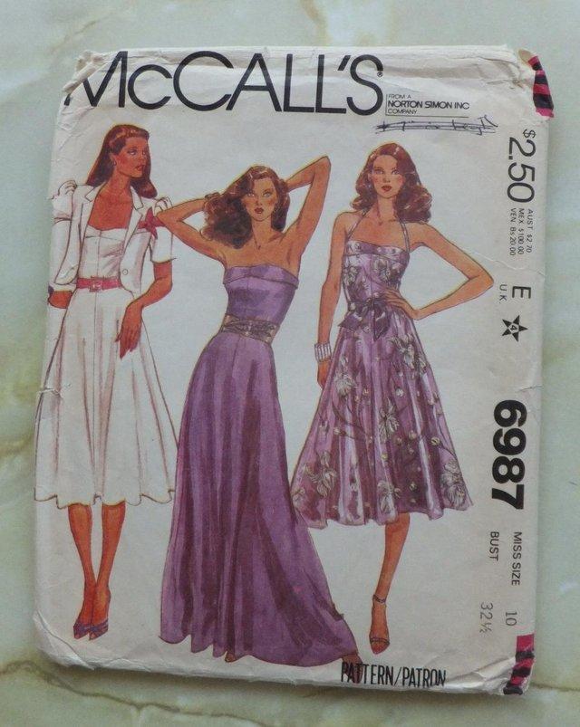 Preview of the first image of McCall's Dress & Jacket Pattern 6987 - used once - Size 10.