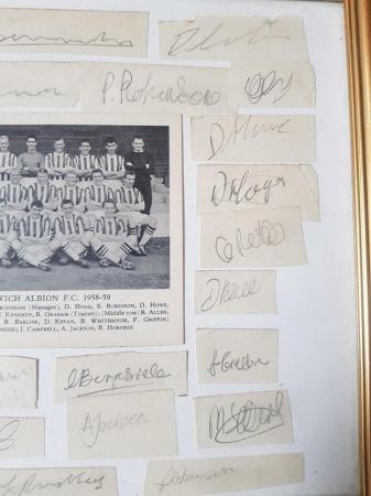 Image 3 of 1958 59signed west bromich albion football club picture
