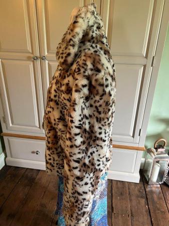 Image 1 of Faux fur leopard jacket size large