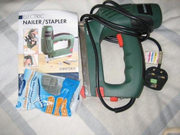 Image 2 of Parkside electric nailer stapler, rear loading