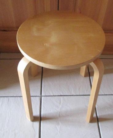 Image 1 of Small stacking wooden stool 45x44x37