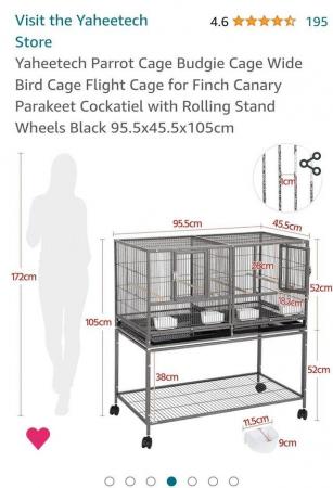 Image 9 of 6 Zebra Finches plus 2 Cages & all accessories (will split)